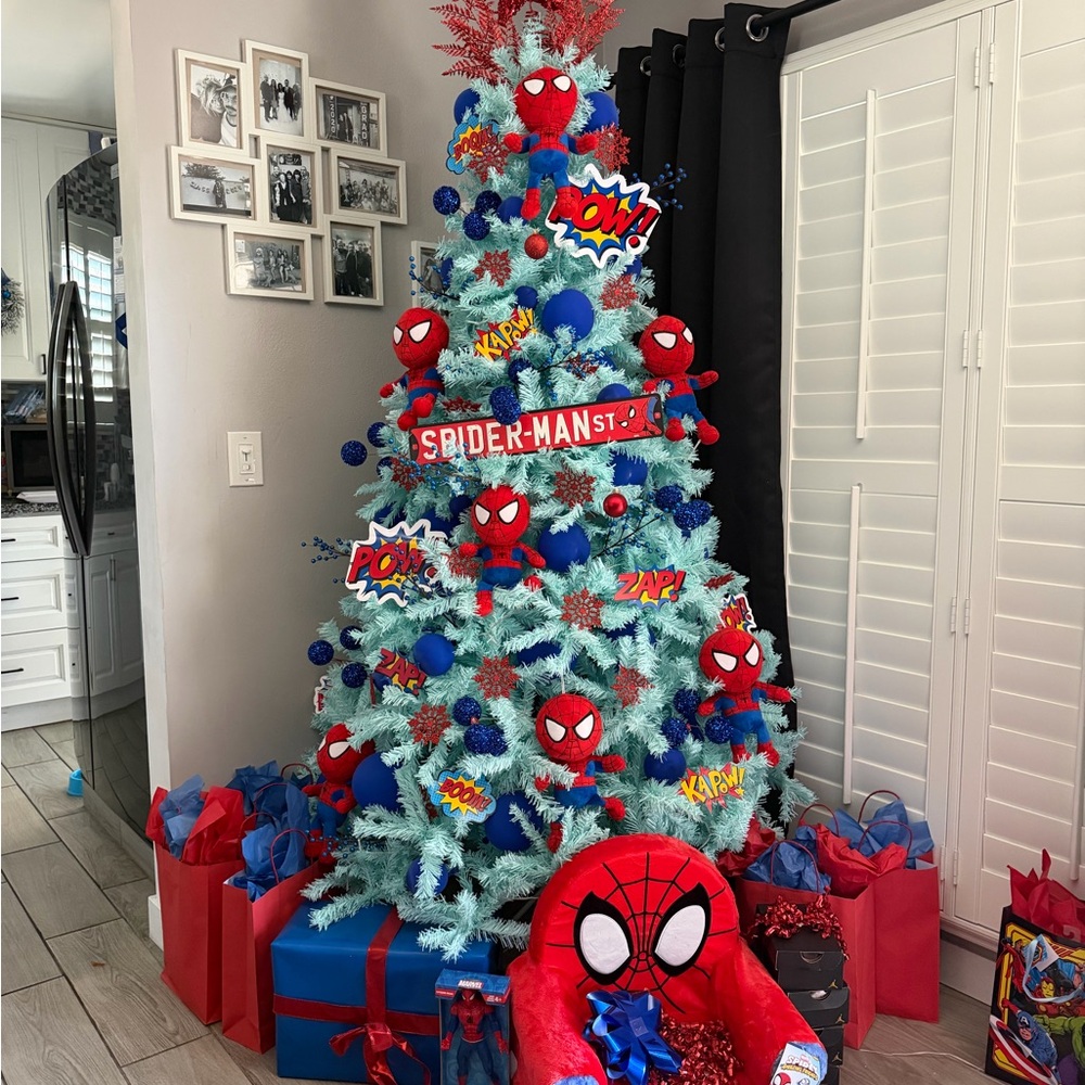 Spider-Man Themed Christmas Tree